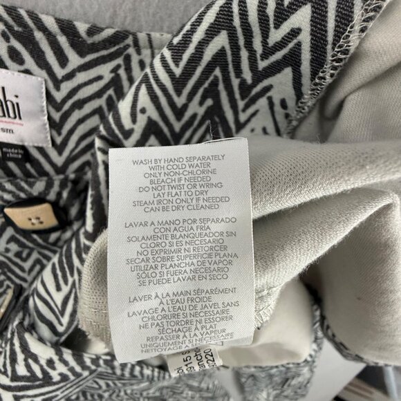 CAbi Women's Small Zigzag Ponte Ponte Coat Blazer Boho Classic Chic Career Fall - Picture 15 of 15